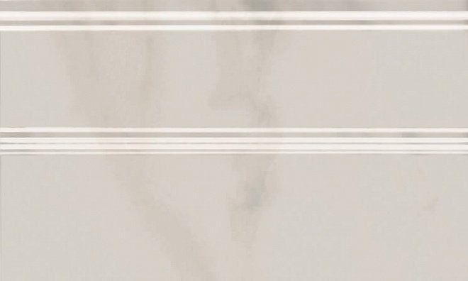Бордюры Kerama Marazzi Плинтус Гран Пале белый FMB009, цвет белый, поверхность глянцевая, прямоугольник, 150x250