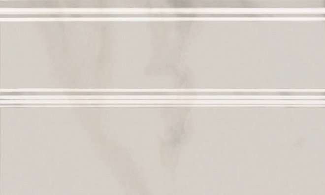 Бордюры Kerama Marazzi Плинтус Гран Пале белый FMB009, цвет белый, поверхность глянцевая, прямоугольник, 150x250