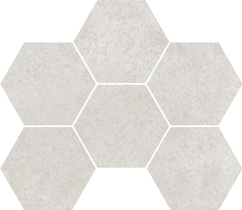 Мозаика Cersanit Lofthouse Светло-серый LS6O526, цвет серый, поверхность матовая, шестиугольник, 283x246