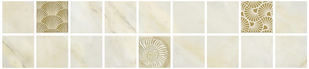 Бордюры Terracotta Shell Marble TD-SH-B-MO, цвет бежевый, поверхность глянцевая, прямоугольник, 65x300