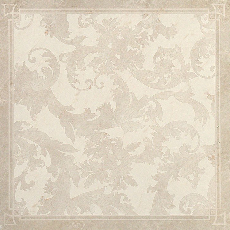 Декоративные элементы Versace Marble Decorato Cassettonato Foglia Bianco 240071, цвет белый, поверхность лаппатированная, квадрат, 585x585