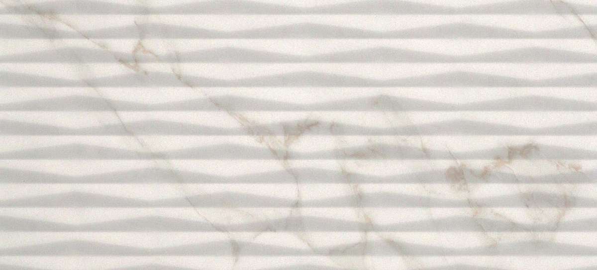 Керамическая плитка Fap Roma 110 Fold Calacatta fLZD, цвет серый, поверхность матовая 3d (объёмная), прямоугольник, 500x1100