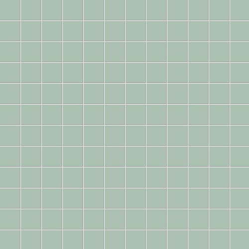 Мозаика Ce.Si Matt Aloe Su Rete 2,5x2,5, цвет зелёный, поверхность матовая, квадрат, 300x300