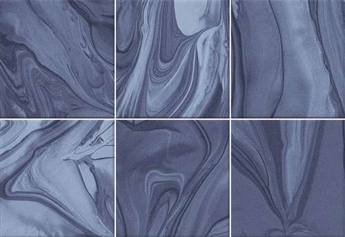 Керамическая плитка Vives Hanami Mankai Indigo VIV-HAN-039, цвет синий, поверхность глянцевая, прямоугольник, 230x335