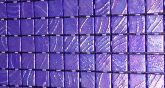 Мозаика Ezarri Vulcano Masaya, цвет фиолетовый, поверхность глянцевая, прямоугольник, 313x495