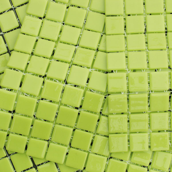 Мозаика Mosavit Monocolores Verde Pistacho MC-303, цвет зелёный, поверхность глянцевая, квадрат, 316x316