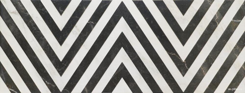 Керамическая плитка Porcelanite Dos Rectificado 1212 Blanco Relieve, цвет чёрно-белый, поверхность глянцевая, прямоугольник, 400x1200
