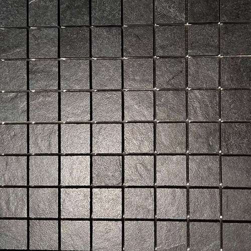Мозаика Grespania Annapurna Negro AN3027, цвет чёрный, поверхность матовая, квадрат, 300x300