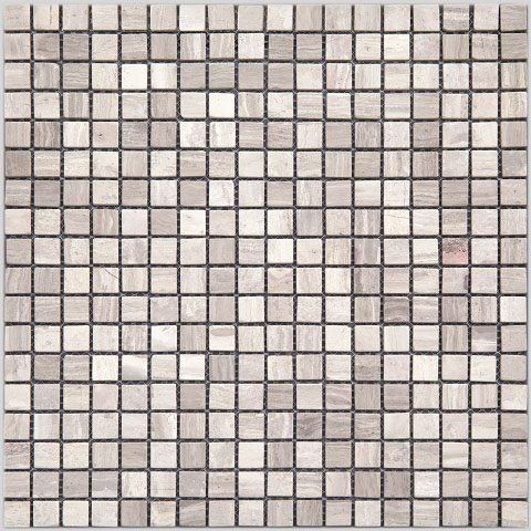 Мозаика Natural Mosaic I-Тilе (1,5X1,5) 4M032-15T, цвет серый, поверхность матовая, квадрат, 298x298