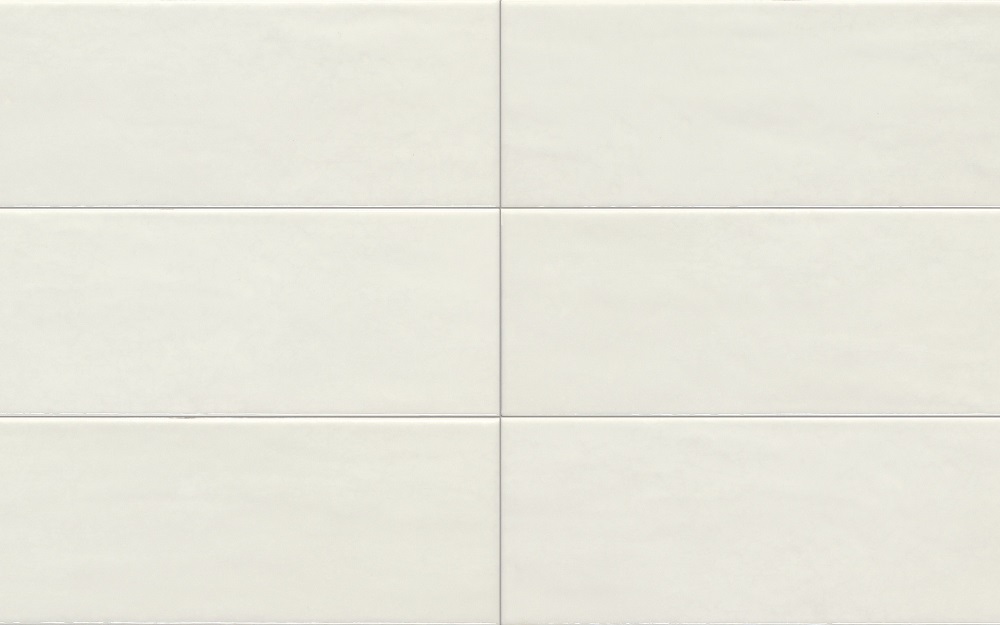 Керамическая плитка Iris Maiolica Latte 754988, цвет белый, поверхность глянцевая, прямоугольник, 100x300