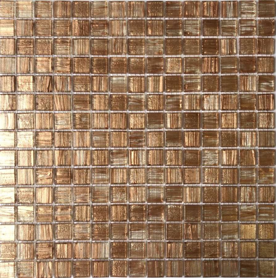 Мозаика Pixel Mosaic Мозаика из стекла PIX116, цвет коричневый, поверхность глянцевая, квадрат, 316x316