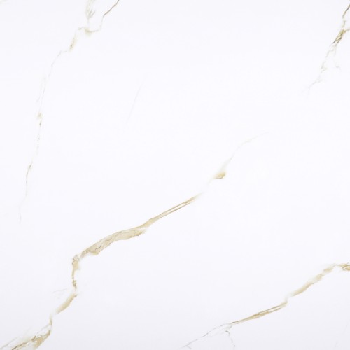 Керамогранит Bonaparte Porcelain Tile Golden Carrara, цвет белый коричневый, поверхность полированная, квадрат, 600x600