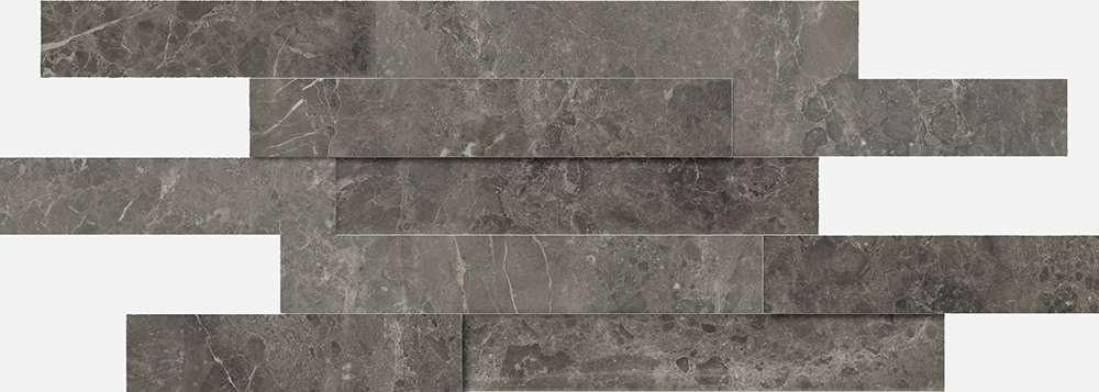 Декоративные элементы Italon Room Stone Grey Brick 3D 620110000102, цвет чёрный, поверхность патинированная 3d (объёмная), под кирпич, 280x780