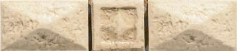 Бордюры Cinca Forum Sand Piramide A 0450/330, цвет бежевый, поверхность матовая, прямоугольник, 35x160