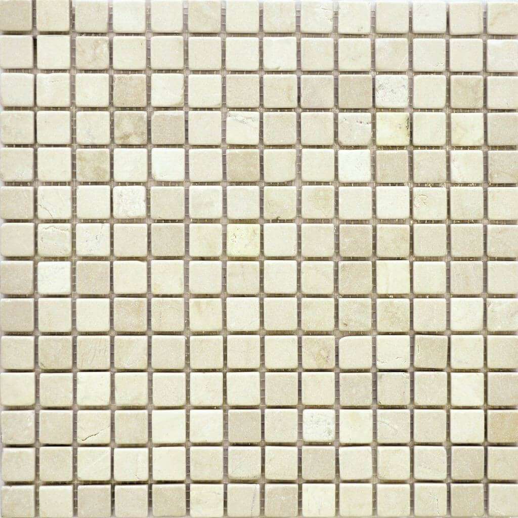 Мозаика Q-Stones QS-002-20T/10, цвет бежевый, поверхность матовая, квадрат, 305x305