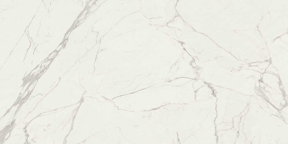 Широкоформатный керамогранит Marazzi Italy Grande Marble Look Statuario Book Match Faccia A Lux M10E, цвет белый, поверхность полированная, прямоугольник, 1600x3200