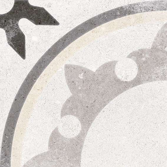 Декоративные элементы Vives Nassau Fiyi Blanco, цвет серый, поверхность матовая, квадрат, 200x200