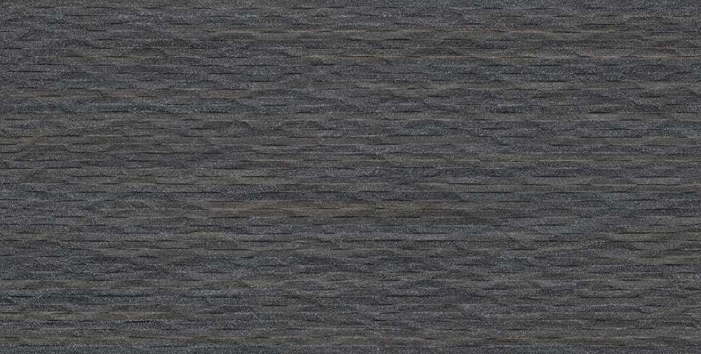 Керамогранит Ergon Elegance Pro Mural Anthracite Naturale EK0R, цвет чёрный, поверхность матовая рельефная, прямоугольник, 600x1200
