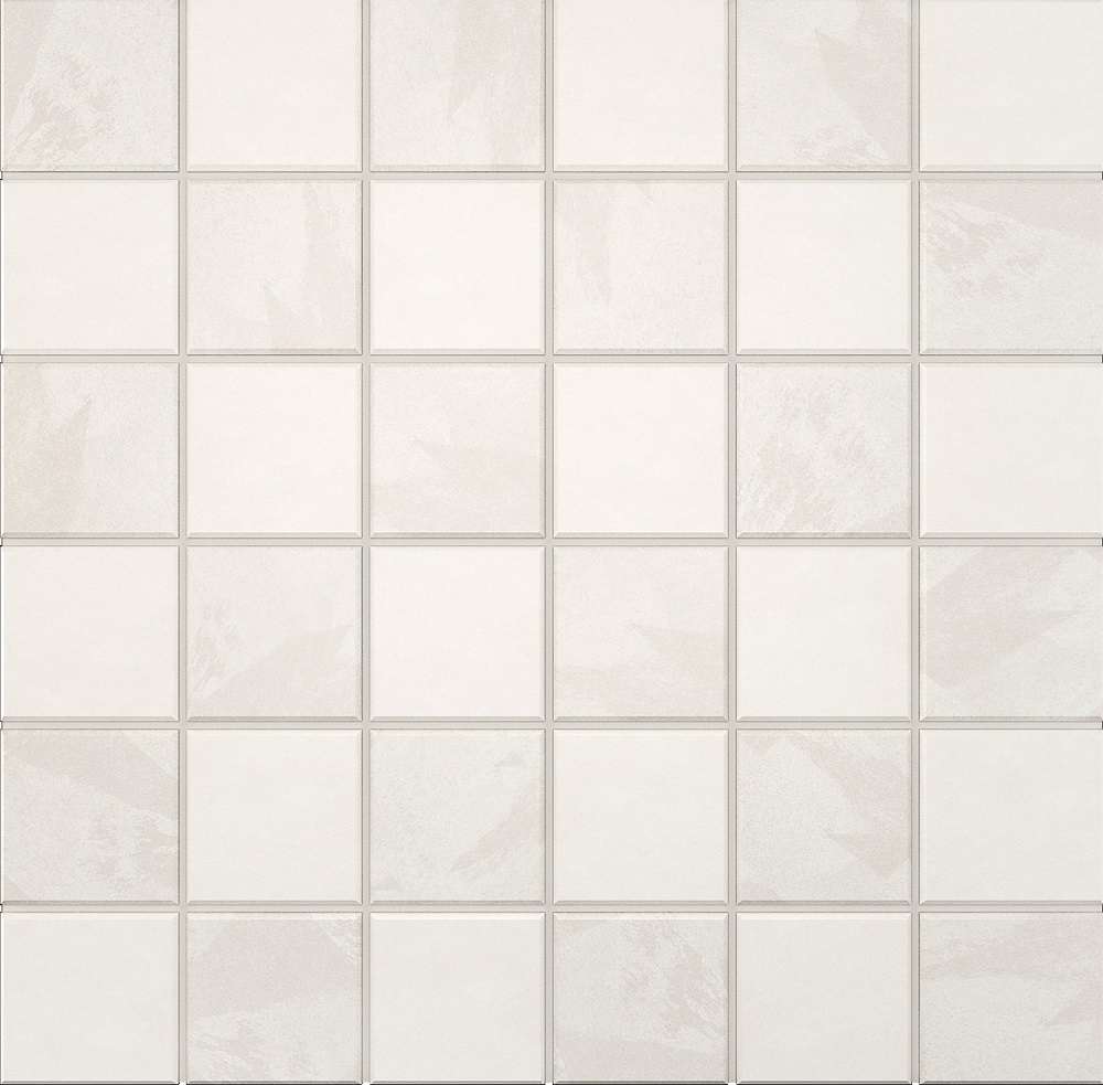 Мозаика Estima Luna White LN00/TE00 Неполированный 30x30 39685, цвет белый, поверхность матовая, квадрат, 300x300