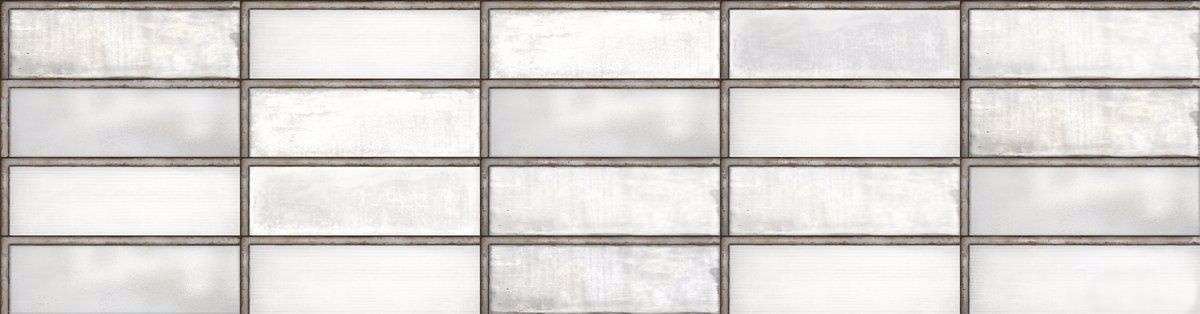 Керамическая плитка Iris Industrial Glass White 754922, цвет белый, поверхность натуральная, прямоугольник, 100x300