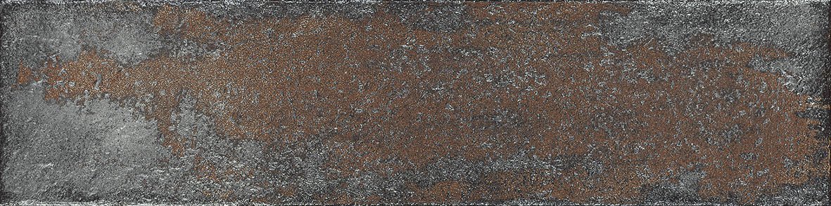 Керамогранит Aparici Brickwork Titanium Natural, цвет коричневый, поверхность матовая, прямоугольник, 249x1000