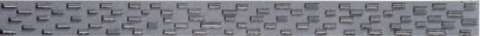 Бордюры Cinca Luxor Black Casino 0000/421, цвет серый, поверхность глянцевая, прямоугольник, 40x550