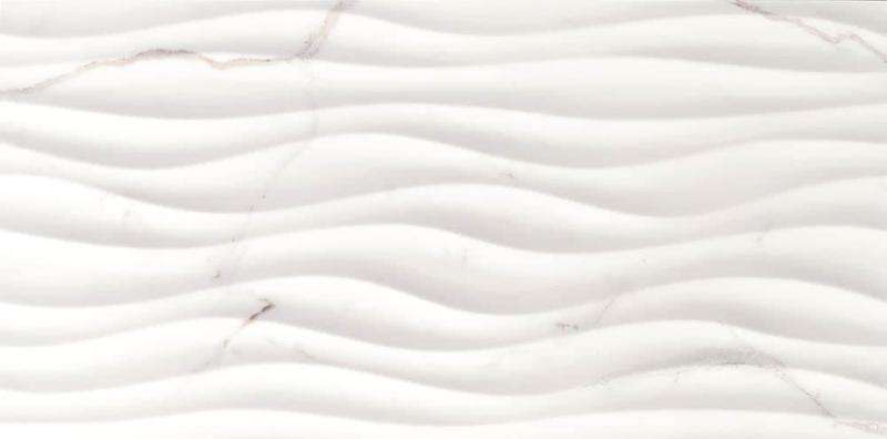 Керамогранит Love Tiles Precious Curl Calacatta Matt Ret, цвет белый, поверхность матовая, прямоугольник, 350x700