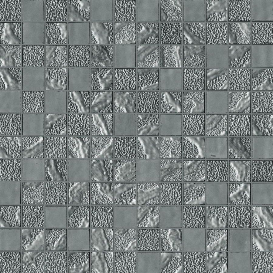 Мозаика Supergres Four Seasons Mosaico Winter Satin FSWS, цвет серый, поверхность глянцевая, квадрат, 300x300