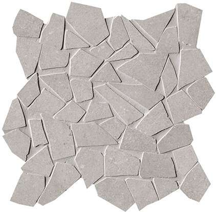 Мозаика Fap Nux Grey Gres Schegge Mosaico Anticato, цвет серый, поверхность матовая, квадрат, 300x300