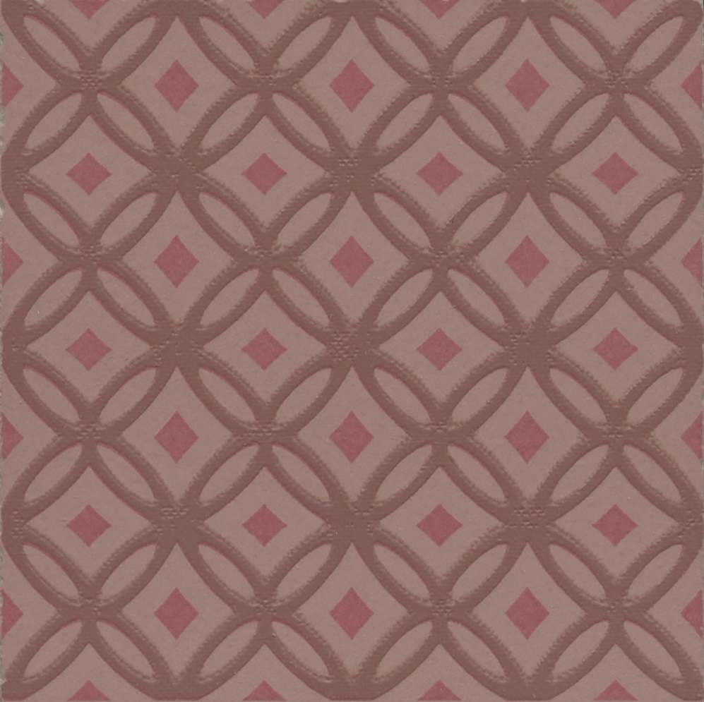 Декоративные элементы Kerama Marazzi Агуста 1 розовый матовый VT\B607\1336, цвет розовый, поверхность матовая, квадрат, 98x98