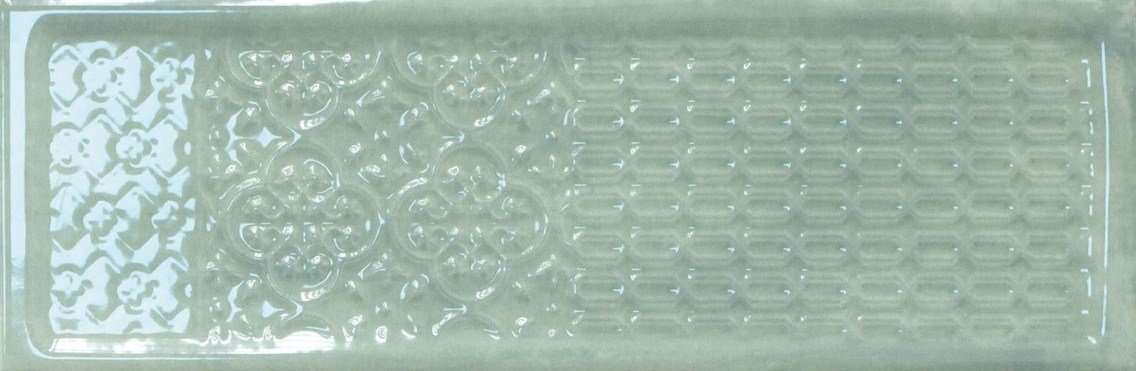 Декоративные элементы Cifre Titan Decor Aqua, цвет бирюзовый, поверхность глянцевая, прямоугольник, 100x305