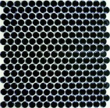 Мозаика NS Mosaic PS1900-09, цвет чёрный, поверхность глянцевая, прямоугольник, 315x294