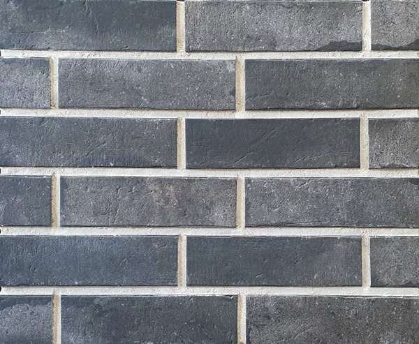 Клинкер Interbau Brick Loft Anthrazit INT576 NF, цвет чёрный, поверхность матовая, под кирпич, 71x240