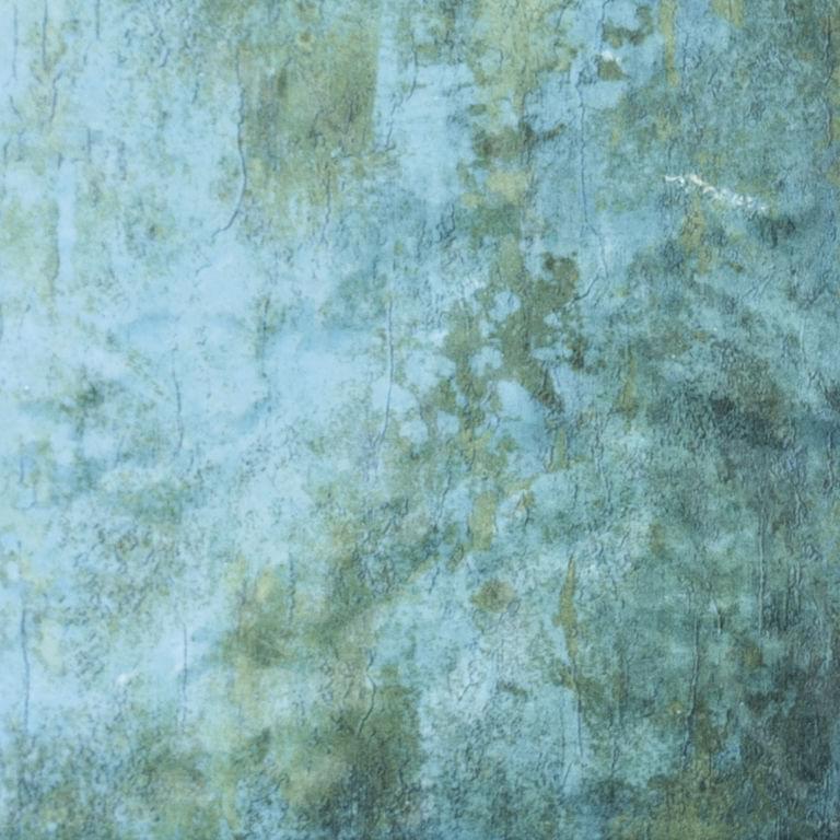 Керамогранит Cifre Keystone Turquoise, цвет бирюзовый, поверхность глянцевая рельефная, квадрат, 150x150