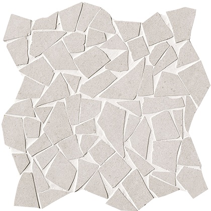 Мозаика Fap Nux White Gres Schegge Mosaico Anticato, цвет белый, поверхность матовая, квадрат, 300x300