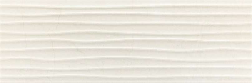 Керамическая плитка Baldocer Wellen Velvet Pearl, цвет белый, поверхность глянцевая, прямоугольник, 300x900
