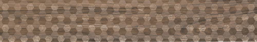 Декоративные элементы Novabell Decoro Esagona Quercia EDM D67K, цвет коричневый, поверхность матовая, прямоугольник, 150x900