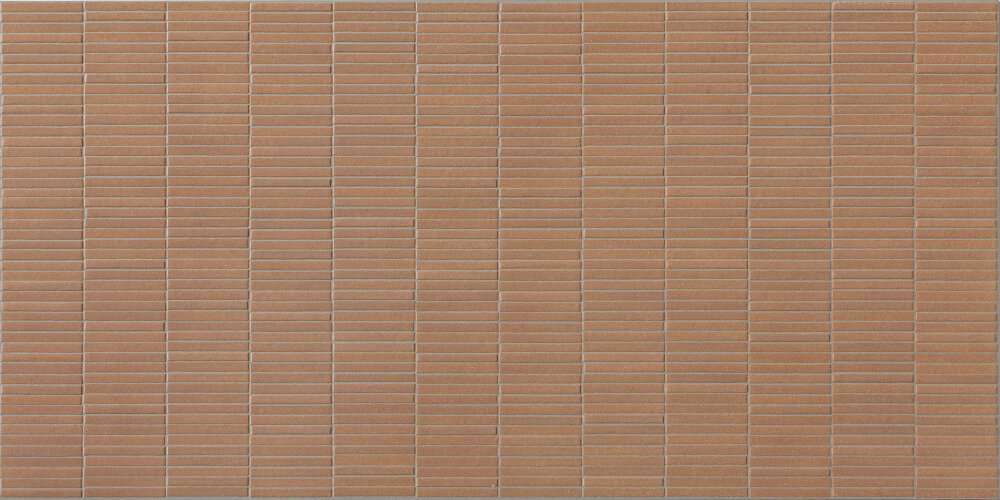 Керамогранит Impronta Terre Cotto Mini Irregolo TE05BAMI, цвет коричневый, поверхность матовая 3d (объёмная), прямоугольник, 600x1200