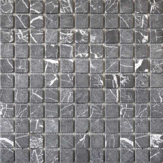 Мозаика Colori Viva Nero-Brown Mos.Nat. Nero Oriental CV20007, цвет серый, поверхность матовая, квадрат, 300x300