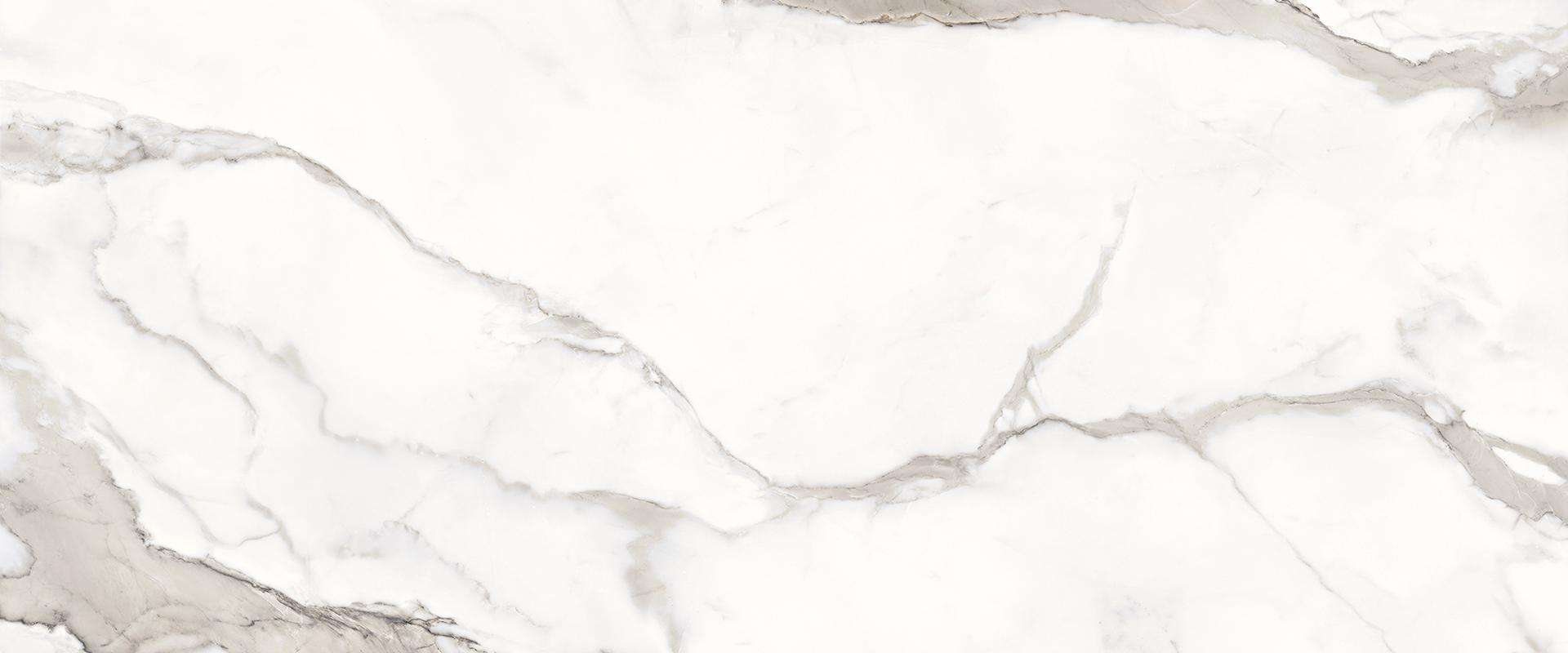 Широкоформатный керамогранит Provenza Unique Marble Calacatta Regale Lappato EKRJ, цвет белый серый, поверхность лаппатированная, прямоугольник, 1200x2780