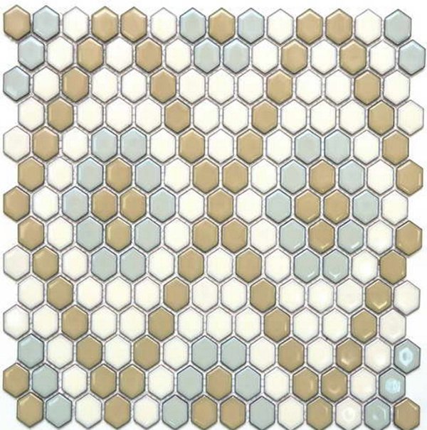 Мозаика NS Mosaic PS2326-42, цвет разноцветный, поверхность глянцевая, квадрат, 306x350