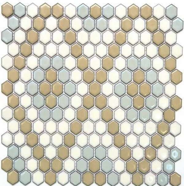 Мозаика NS Mosaic PS2326-42, цвет разноцветный, поверхность глянцевая, квадрат, 306x350