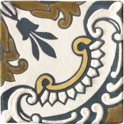 Декоративные элементы Latina Ceramica Arezzo Oro Conjunto 3, цвет разноцветный, поверхность матовая, квадрат, 150x150