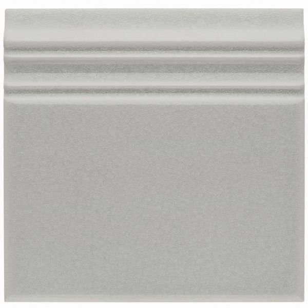 Бордюры Adex ADOC5066 Rodapie Surf Gray, цвет серый, поверхность глянцевая, квадрат, 150x150