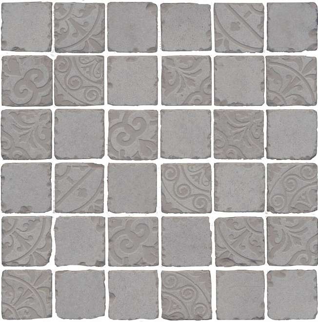 Мозаика Kerama Marazzi Декор Про Фьюче серый мозаичный SBM004\DD640220, цвет серый, поверхность матовая, квадрат, 300x300