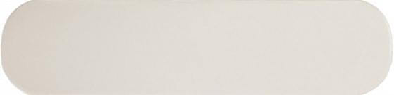 Керамическая плитка Wow Grace O White Matt 124915, цвет белый, поверхность матовая, круг и овал, 75x300