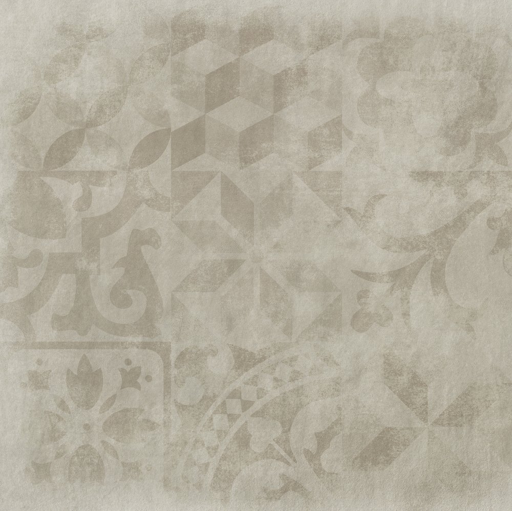 Декоративные элементы Love Tiles Ground Offshore Light Grey, цвет серый, поверхность глазурованная, квадрат, 600x600