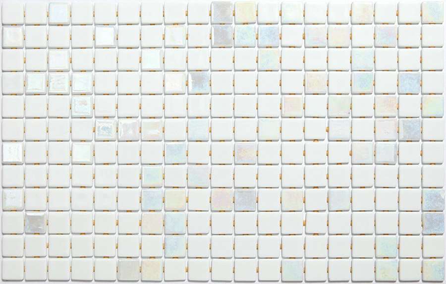 Мозаика Ezarri Iris Diamond Mix, цвет белый, поверхность глянцевая, прямоугольник, 313x495