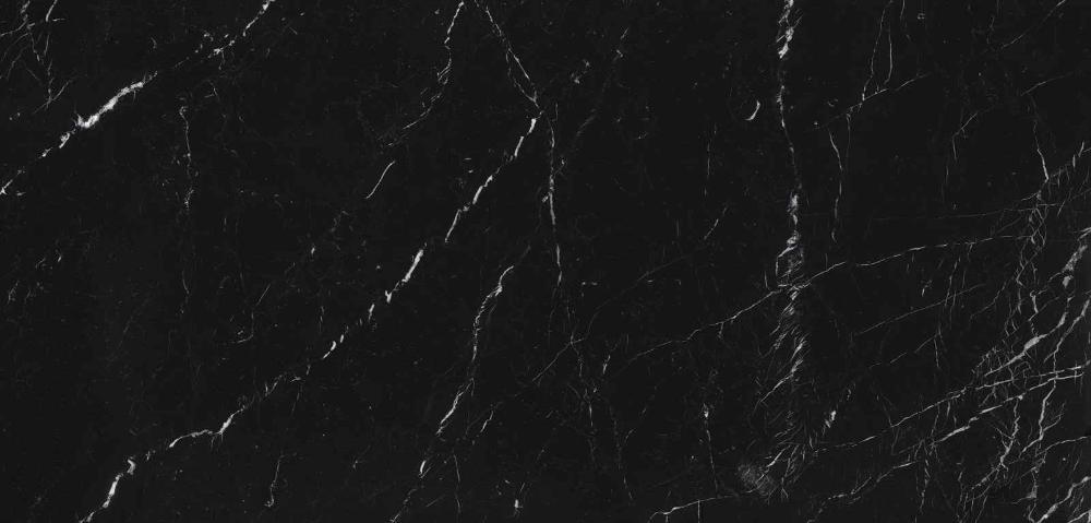 Широкоформатный керамогранит Marazzi Italy Grande Marble Look Elegant Black Lux M0ZL, цвет чёрный, поверхность полированная, прямоугольник, 1600x3200