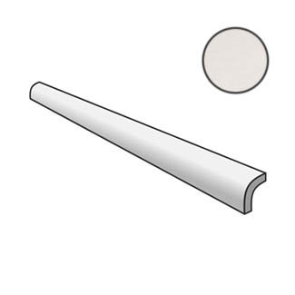 Бордюры Equipe Pencil Bullnose Artisan White 24494, цвет белый, поверхность глянцевая, прямоугольник, 30x150